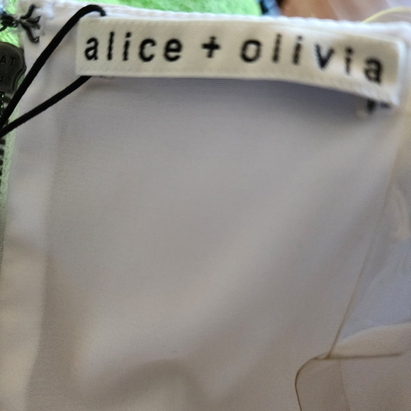 ALICE + OLIVIA FAUX LEATHER MINI DRESS - Picture 7 of 8